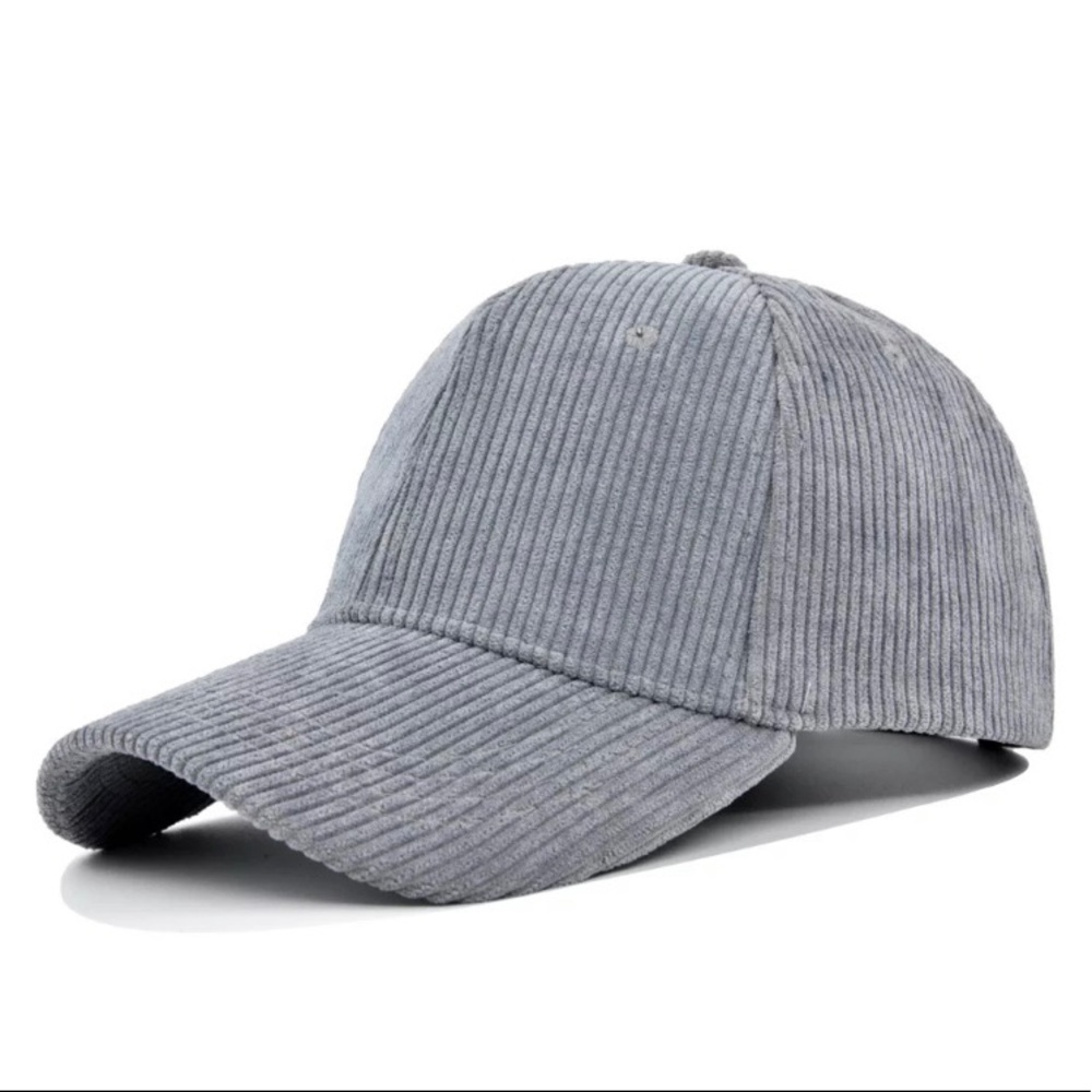 Madewell Gray Corduroy Baseball Hat Unisex Mens Women’s Cap Grey NEW